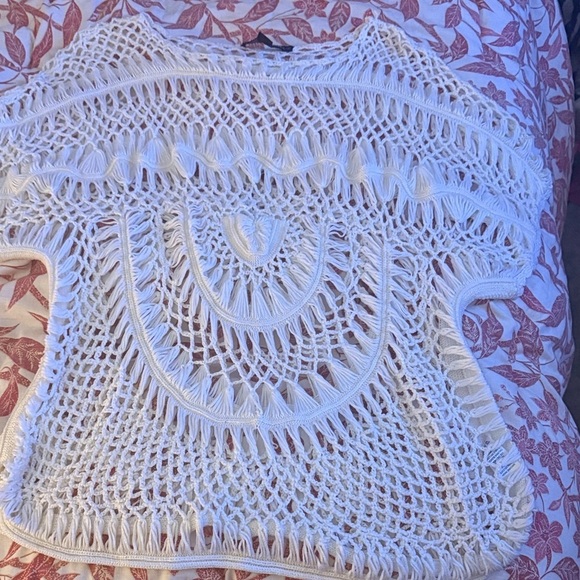 Denim 24/7 Other - Denim 24/7 Cream Crochet Top